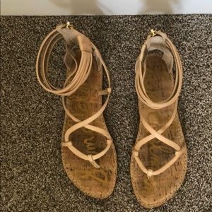 Sam Edelman Ginette, natural naked leather sandal